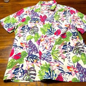 Tommy Bahama silk blend camp shirt